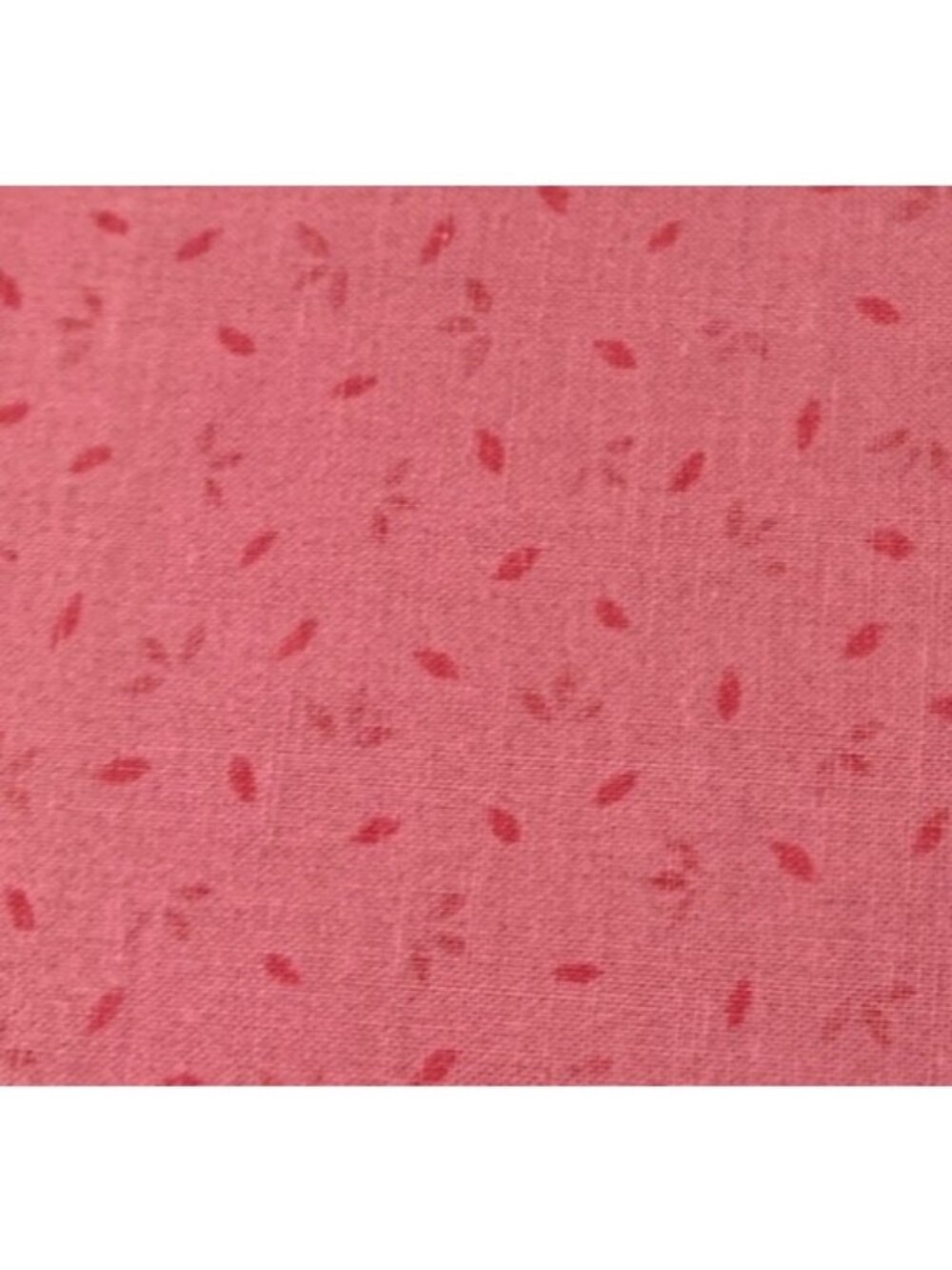 1/2 yard x 34" Pink Cotton Fabric Small Leaf Pattern Quilting